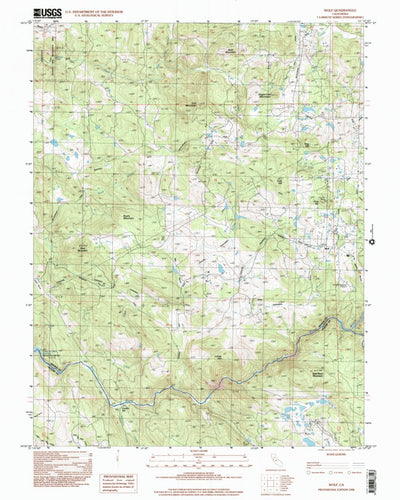 United States Geological Survey Wolf, CA (1998, 24000-Scale) digital map