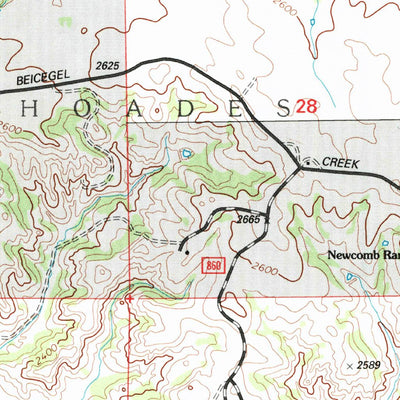 United States Geological Survey Wolf Coulee, ND (1997, 24000-Scale) digital map