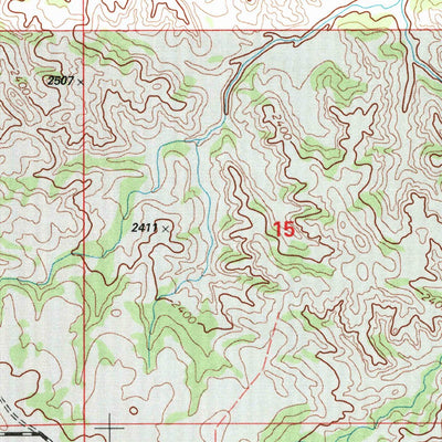United States Geological Survey Wolf Coulee, ND (1997, 24000-Scale) digital map