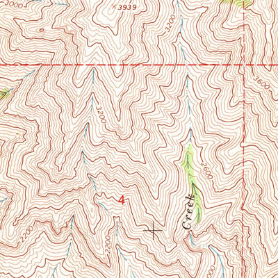 United States Geological Survey Wolf Creek, ID-OR (1963, 24000-Scale) digital map
