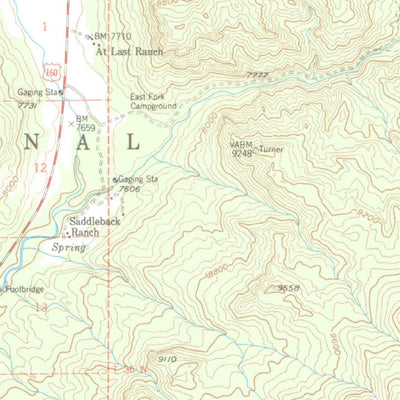 United States Geological Survey Wolf Creek Pass, CO (1957, 62500-Scale) digital map