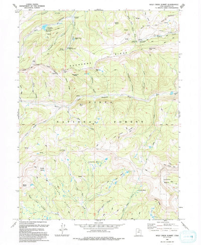 United States Geological Survey Wolf Creek Summit, UT (1993, 24000-Scale) digital map