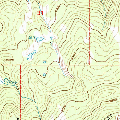 United States Geological Survey Wolf Creek Summit, UT (1998, 24000-Scale) digital map