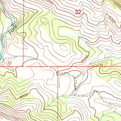 United States Geological Survey Wolf Creek, UT (1996, 24000-Scale) digital map