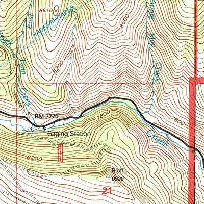 United States Geological Survey Wolf Creek, UT (1996, 24000-Scale) digital map