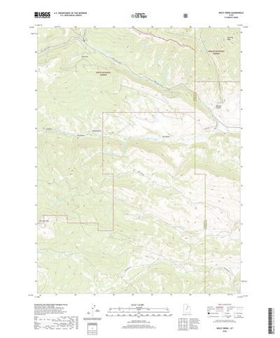 United States Geological Survey Wolf Creek, UT (2020, 24000-Scale) digital map