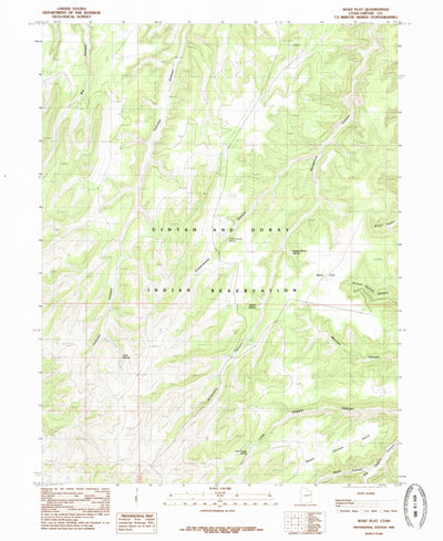 United States Geological Survey Wolf Flat, UT (1985, 24000-Scale) digital map