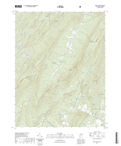 United States Geological Survey Wolf Gap, WV (2023, 24000-Scale) digital map