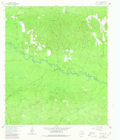 United States Geological Survey Wolf Hill, TX (1963, 24000-Scale) digital map