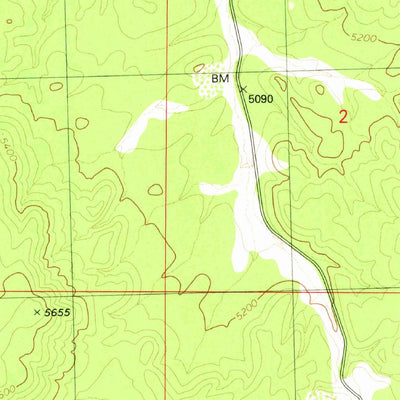 United States Geological Survey Wolf Hole Mountain East, AZ (1979, 24000-Scale) digital map