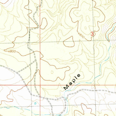 United States Geological Survey Wolf Hole Mountain West, AZ (1979, 24000-Scale) digital map