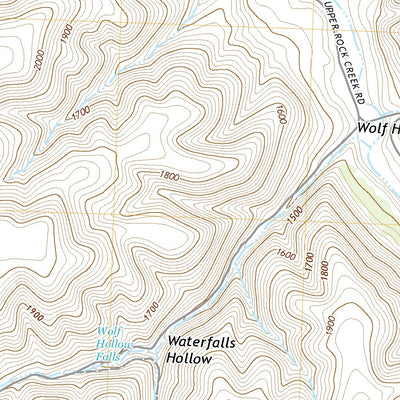 United States Geological Survey Wolf Hollow Falls, OR (2020, 24000-Scale) digital map