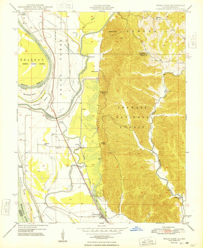 United States Geological Survey Wolf Lake, IL-MO (1948, 24000-Scale) digital map