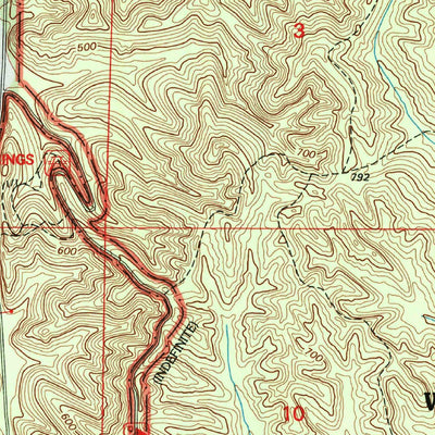 United States Geological Survey Wolf Lake, IL-MO (1994, 24000-Scale) digital map