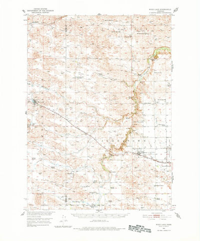 United States Geological Survey Wolf Lake, NE (1950, 62500-Scale) digital map