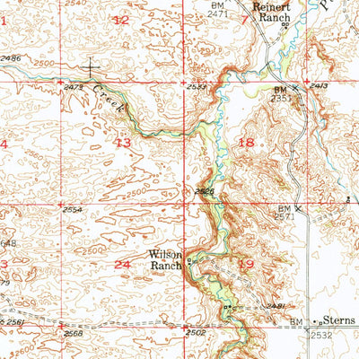United States Geological Survey Wolf Lake, NE (1950, 62500-Scale) digital map