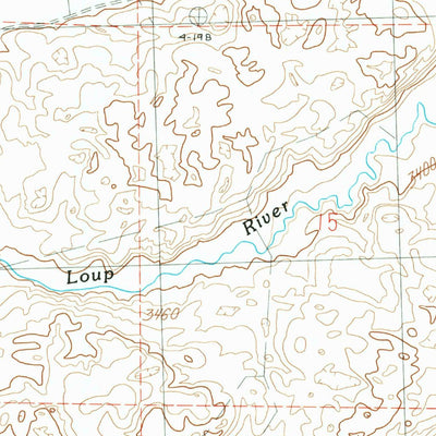 United States Geological Survey Wolf Lake, NE (1987, 24000-Scale) digital map