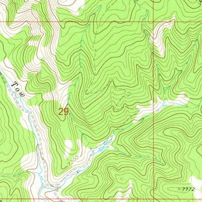 United States Geological Survey Wolf Mountain, CO (1971, 24000-Scale) digital map
