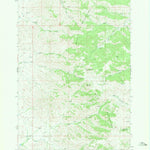 United States Geological Survey Wolf Mountain Lookout, MT (1967, 24000-Scale) digital map