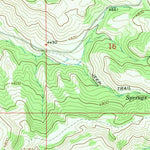 United States Geological Survey Wolf Mountain Lookout, MT (1967, 24000-Scale) digital map