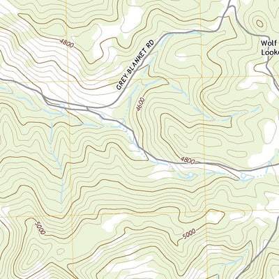 United States Geological Survey Wolf Mountain Lookout, MT (2020, 24000-Scale) digital map
