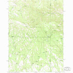 United States Geological Survey Wolf Mountain, OR (1972, 24000-Scale) digital map