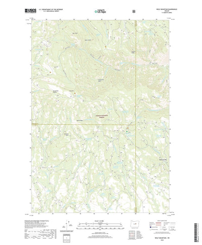 United States Geological Survey Wolf Mountain, OR (2020, 24000-Scale) digital map