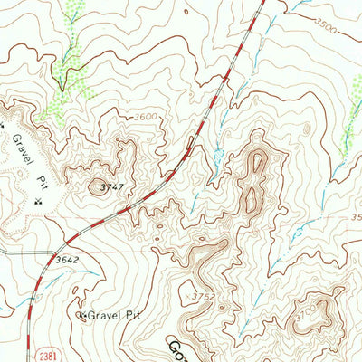 United States Geological Survey Wolf Mountain, TX (1966, 24000-Scale) digital map
