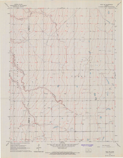 United States Geological Survey Wolf NE, KS (1965, 24000-Scale) digital map