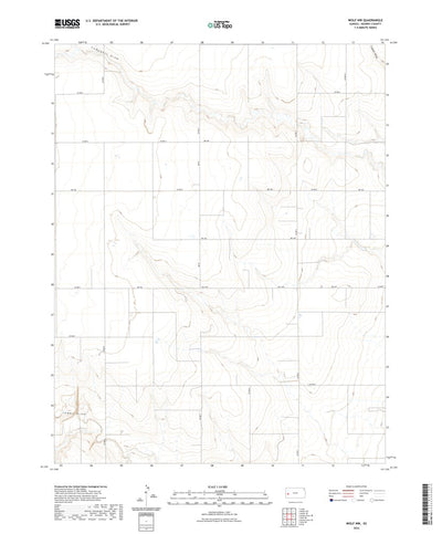 United States Geological Survey Wolf NW, KS (2022, 24000-Scale) digital map