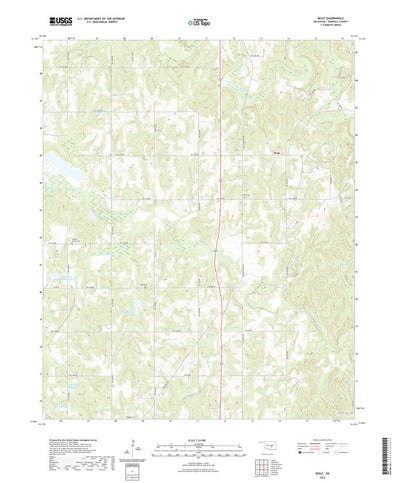 United States Geological Survey Wolf, OK (2022, 24000-Scale) digital map