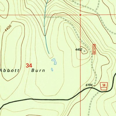 United States Geological Survey Wolf Peak, OR (1997, 24000-Scale) digital map