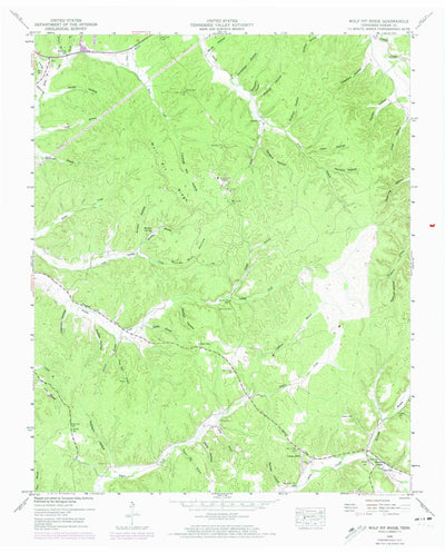 United States Geological Survey Wolf Pit Ridge, TN (1949, 24000-Scale) digital map