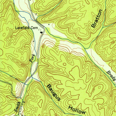 United States Geological Survey Wolf Pit Ridge, TN (1952, 24000-Scale) digital map