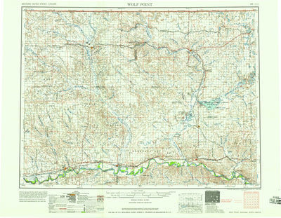 United States Geological Survey Wolf Point, MT-ND (1958, 250000-Scale) digital map