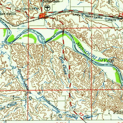 United States Geological Survey Wolf Point, MT-ND (1958, 250000-Scale) digital map