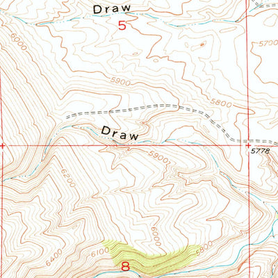 United States Geological Survey Wolf Point, WY (1954, 24000-Scale) digital map