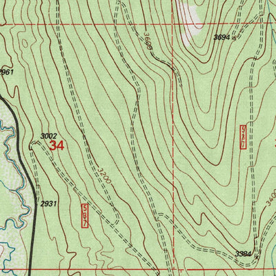 United States Geological Survey Wolf Prairie, MT (1997, 24000-Scale) digital map