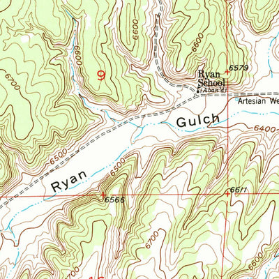United States Geological Survey Wolf Ridge, CO (1952, 24000-Scale) digital map