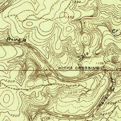 United States Geological Survey Wolf Ridge, TX (1925, 48000-Scale) digital map