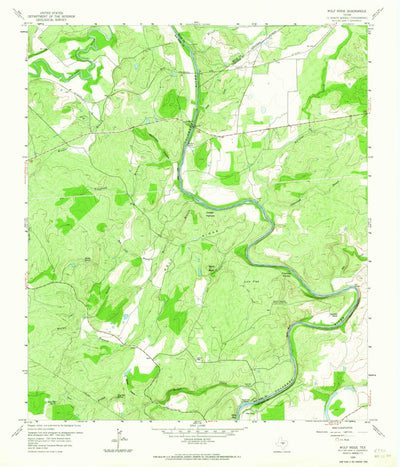 United States Geological Survey Wolf Ridge, TX (1959, 24000-Scale) digital map