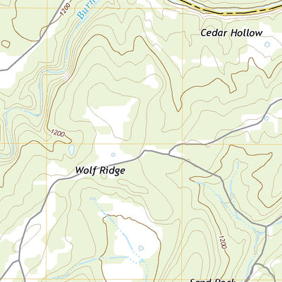United States Geological Survey Wolf Ridge, TX (2022, 24000-Scale) digital map