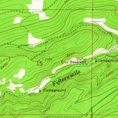 United States Geological Survey Wolf Run, OR (1962, 24000-Scale) digital map