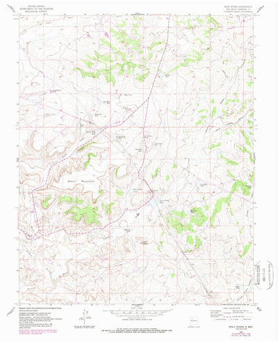 United States Geological Survey Wolf Stand, NM (1961, 24000-Scale) digital map