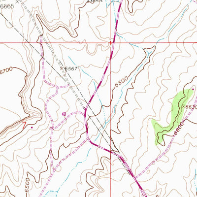 United States Geological Survey Wolf Stand, NM (1961, 24000-Scale) digital map