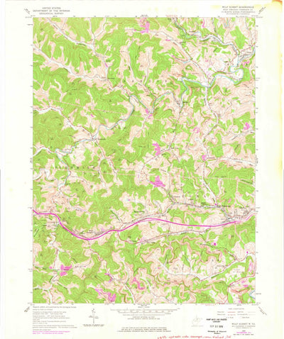 United States Geological Survey Wolf Summit, WV (1960, 24000-Scale) digital map