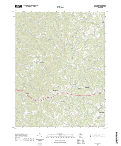United States Geological Survey Wolf Summit, WV (2023, 24000-Scale) digital map