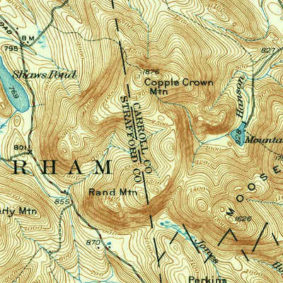 United States Geological Survey Wolfeboro, NH (1928, 62500-Scale) digital map