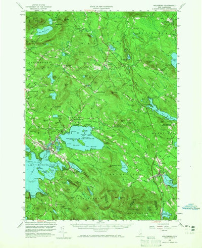 United States Geological Survey Wolfeboro, NH (1958, 62500-Scale) digital map