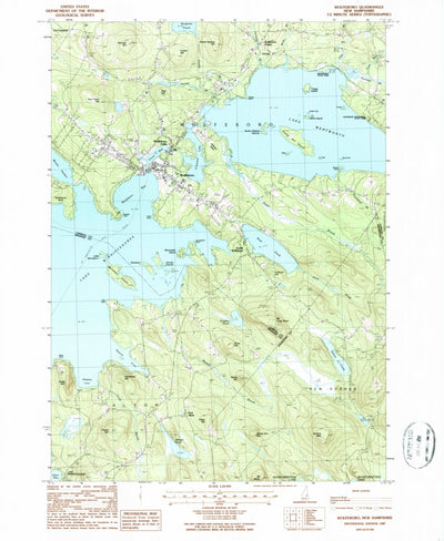 United States Geological Survey Wolfeboro, NH (1987, 24000-Scale) digital map